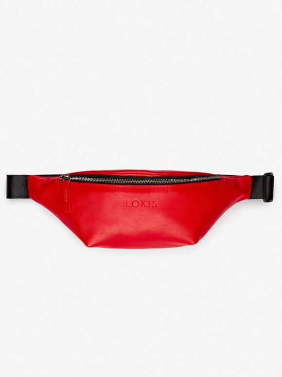 сумка поясная ярко-малиновая new