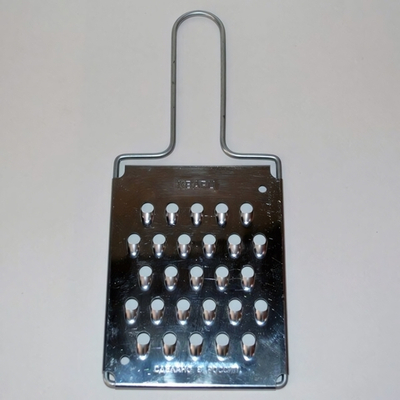 Терка плоская овощная 8,5х20см белая жесть КП01.000.01