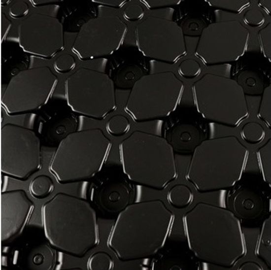 Мат для тёплого пола Stout 1100х800х1 мм чёрный с бобышками без теплоизоляции (SMF-0001-110800)