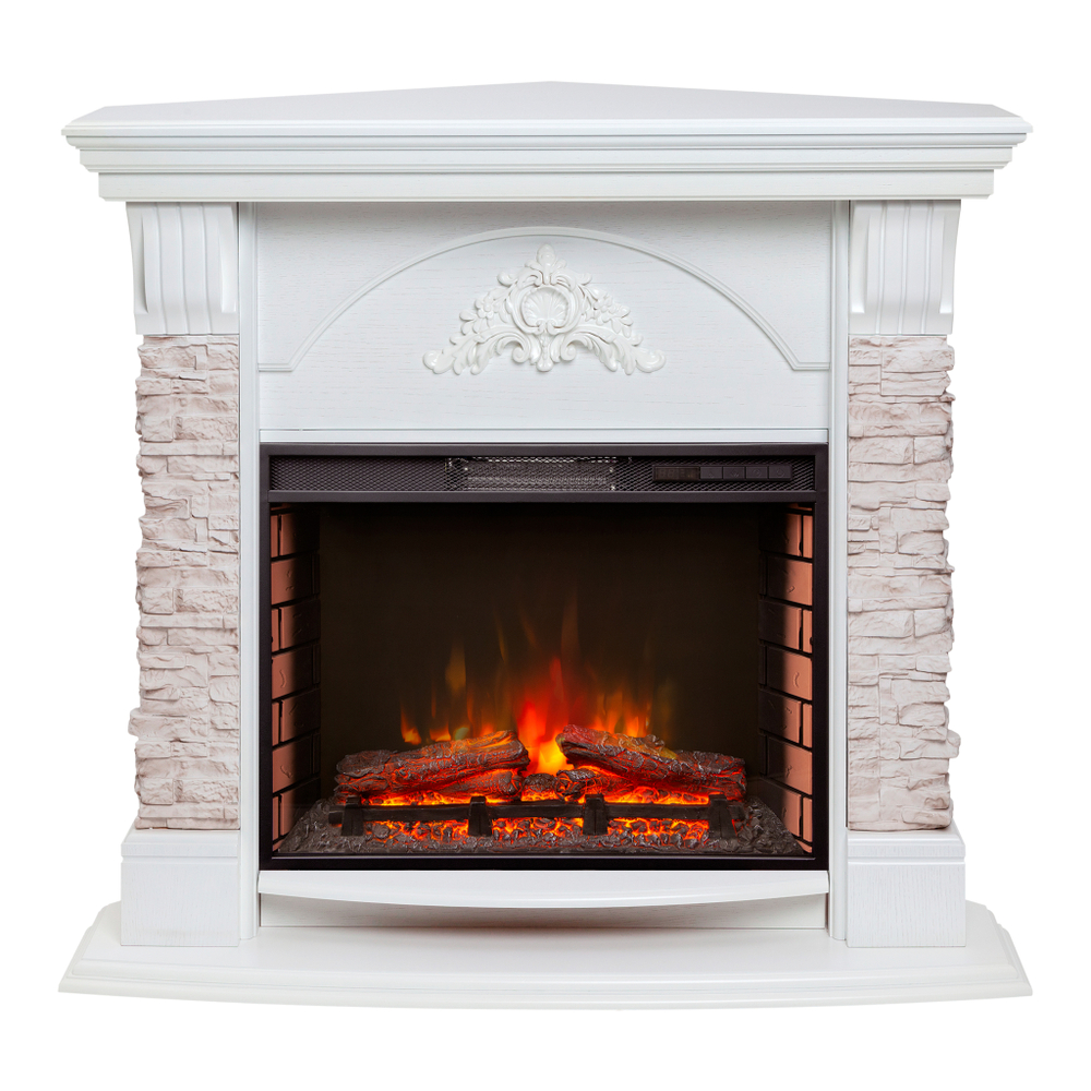 Каминокомплект Real Flame Athena Corner GR с очагом Sparta 25,5 (угловой)