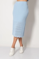 Юбка И 019/голубой