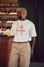 Футболка Called a Garment Toast молочная