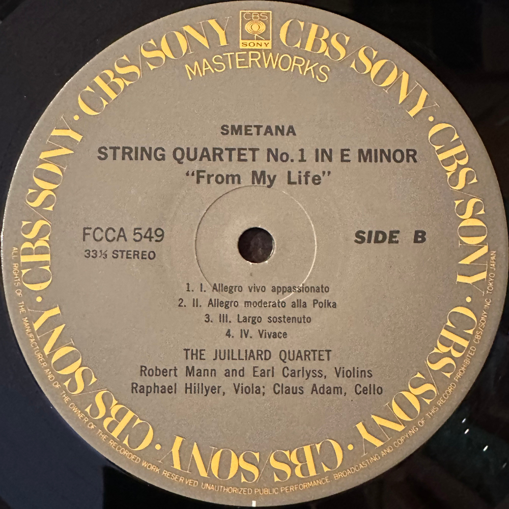 Дворжак - Квартет №12 «Американский» / Сметана - Квартет №1 "Из моей жизни" (Япония)