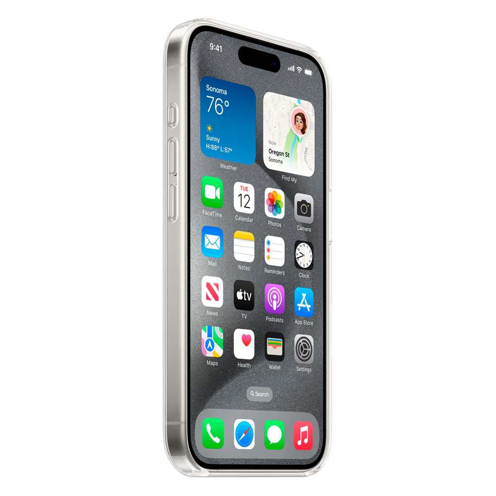 Прозрачный чехол с поддержкой MagSafe Apple Clear Case для iPhone 15 Pro