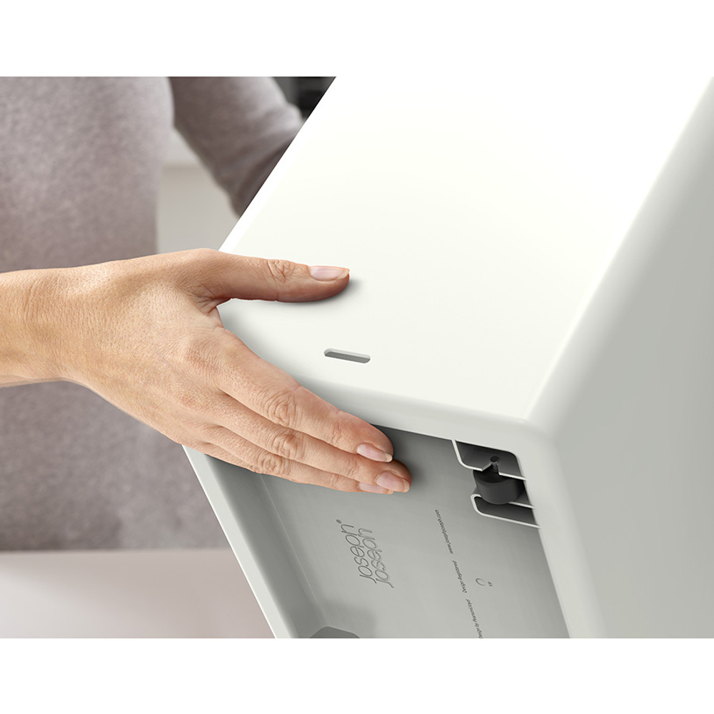 Контейнер для мусора с двумя баками totem pop, 60 л, белый