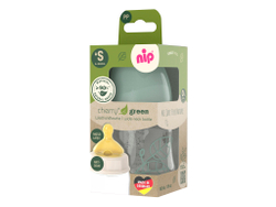 NIP Бутылочка пластиковая "Cherry" 150 мл, с соской латекс 0+