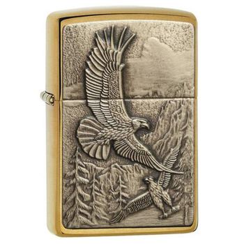 Зажигалка ZIPPO Eagles Brushed Brass (20854)