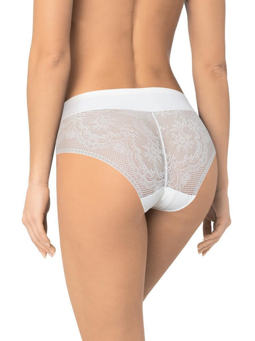 Трусики-макси с соблазнительными кружевными элементами (Размер: M) (Цвет: черный)