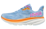 HOKA ONE ONE Cliffton 9 all-match comfortable shock absorption non-slip wear-resistant low-top training running shoes women's blue orange