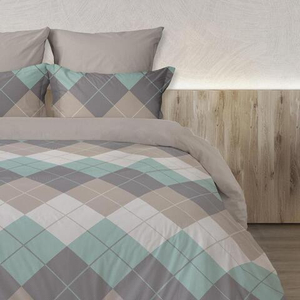 Простыня 240/220 Перкаль  Кл Паддингтон Мятная 50181/2