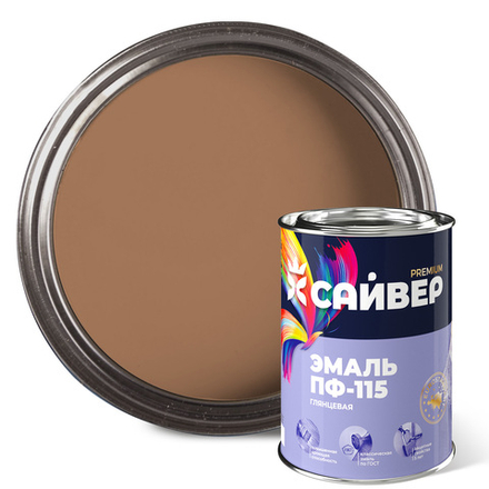 САЙВЕР  Эмаль ПФ-115 Бежевая 0,8кг ГОСТ 6465-76