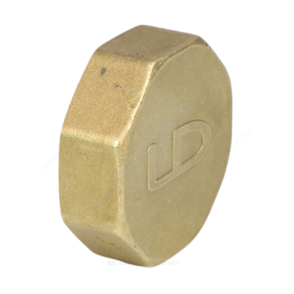 Заглушка латунь Ду 15 (1/2") ВР LD LD.65.504.15