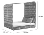 Лаунж-лежак плетеный Tagliamento Modern