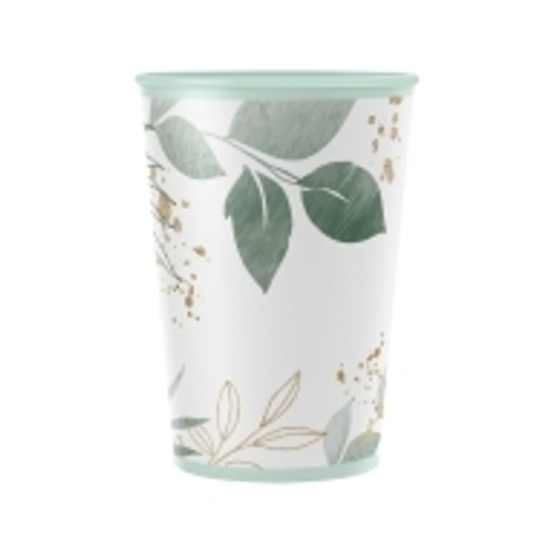 Стаканы бумажные "Floral", 200мл, 6шт., MESHU