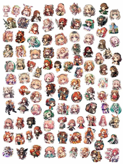 Наклейки аниме стикеры набор на телефон