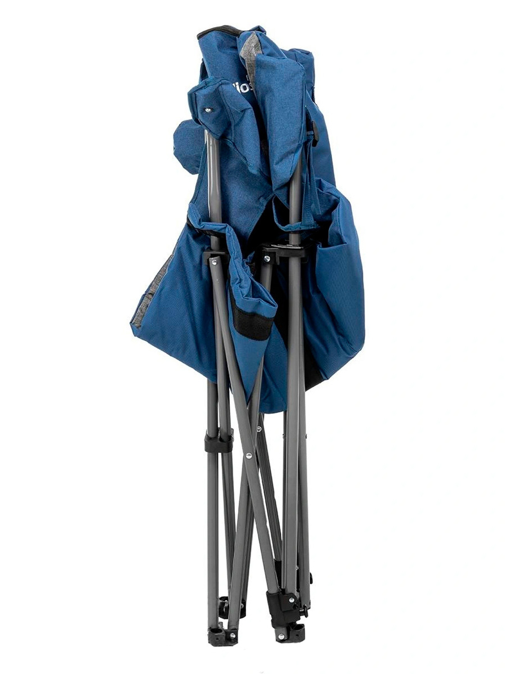 Кресло складное Helios синий/серый (HS-244-BG)