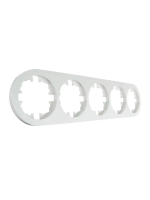 Рамка 5-м OSEN горизонт. круглая бел. LEZARD 744-0200-150