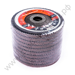 Круг лепестковый с керамическим абразивом для шлифования по нержавеющей стали FTL Everest 29 125 х 22,2 мм P40