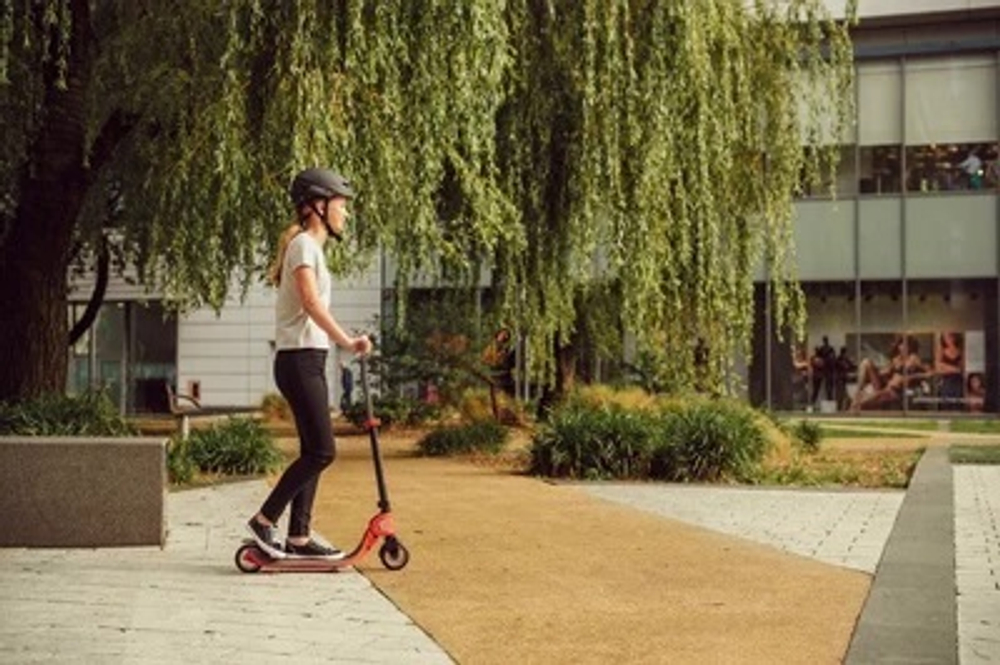 Самокат Globber Foldable Flow 125, голубой голубой