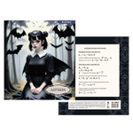 Тетрадь предметная "Алгебра" А5 48л., клетка, со справочным материалом, скрепка, мелованный картон(стандарт), блок офсет, Alingar "Mystical wednesday"