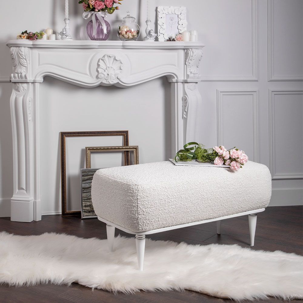 Банкетка Арт Софт Айс Сильвер Бежевый