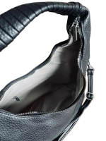 Сумка женская повседневная из экокожи черная QOZA