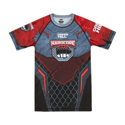 RGI-10569 Рашгард RASH GUARD HARDCORE черно-красный