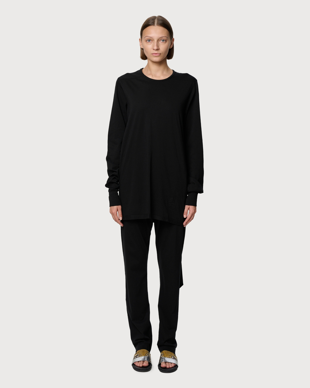 RICK OWENS DRKSHDW ЛОНГСЛИВ ЧЕРНЫЙ ЖЕНСКИЙ HOLLYWOOD LEVEL LS