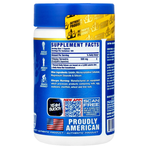 Ronnie Coleman, Vital Edition, Tribulus XS ™, 500 мг, 120 капсул