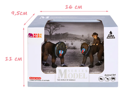 Игровой набор Masai Mara Мир диких животных: семья обезьян мандрил