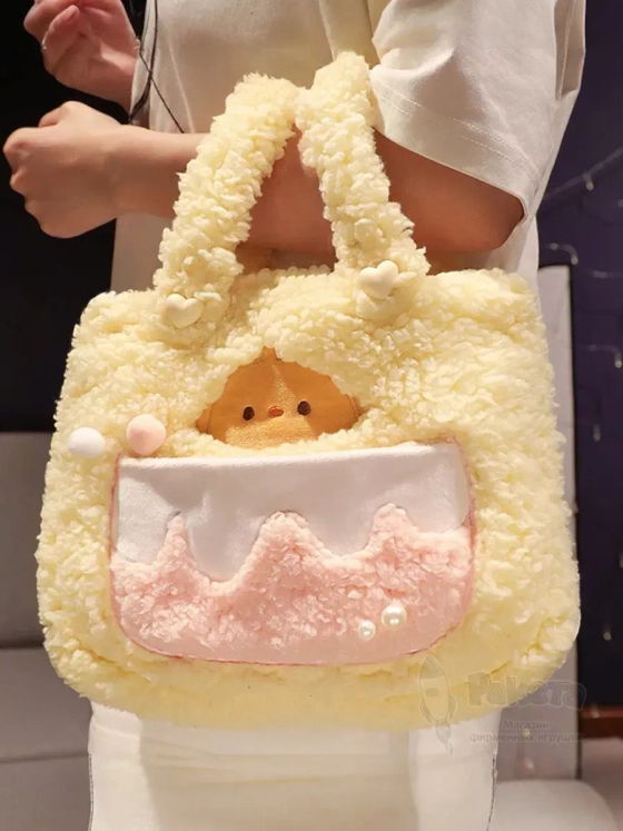 Сумка плюшевая пушистая сумочка игрушка для девочки