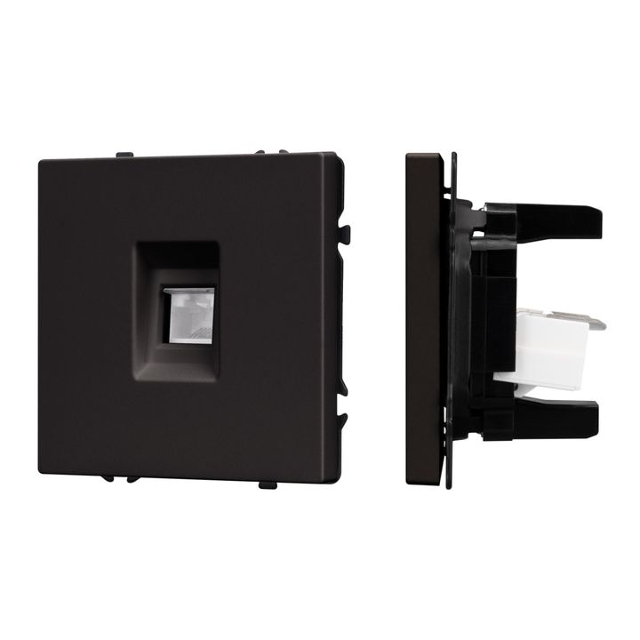 Механизм компьютерной розетки SCT-NOBE-MPC1-SFPL-BK (RJ-45, CAT6) Arlight 054305