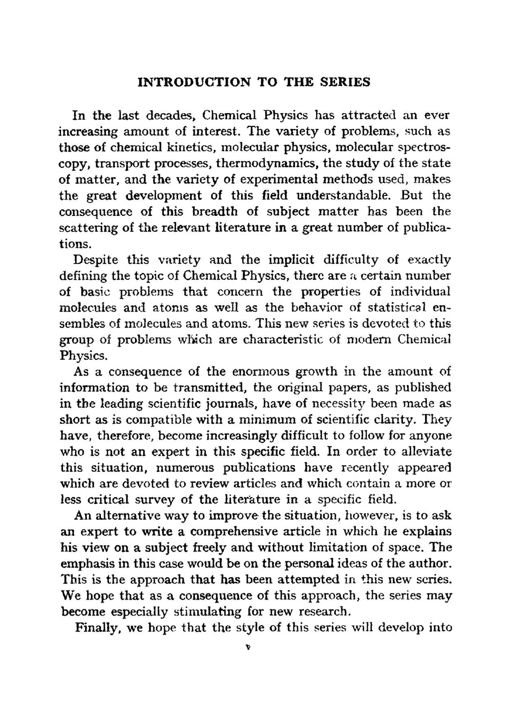Advances in Chemical Physics / Достижения в химической физике. Vol.1 / Vol.1. | Prigogine I.