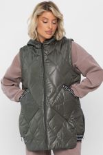 Жилет утепленный Дана Мур (хаки) Б14309-18М LT Collection
