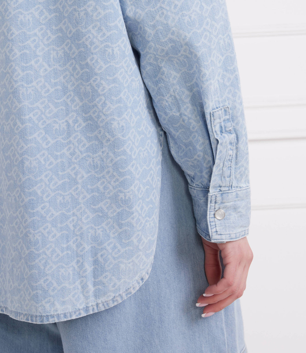 рубашка campionato Pinko - голубой(100816 A0FO)