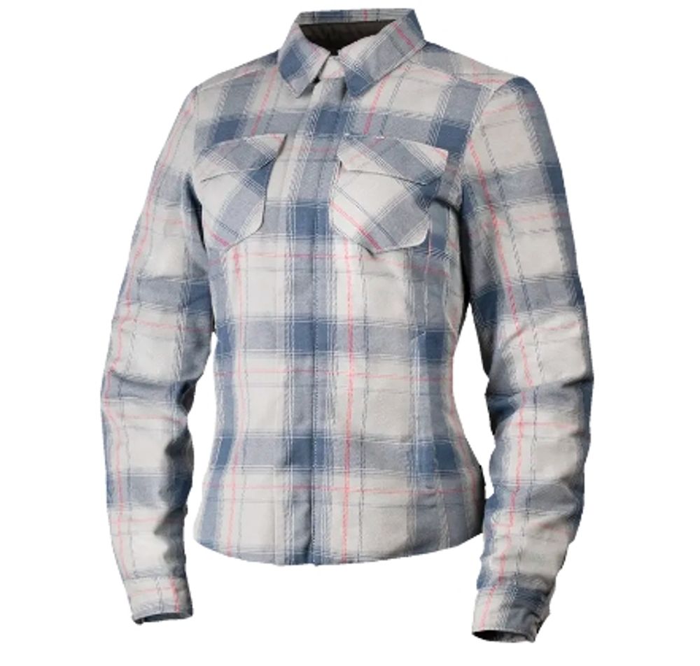 Fallblock Flannel Jacket / Женская / Бело-синий