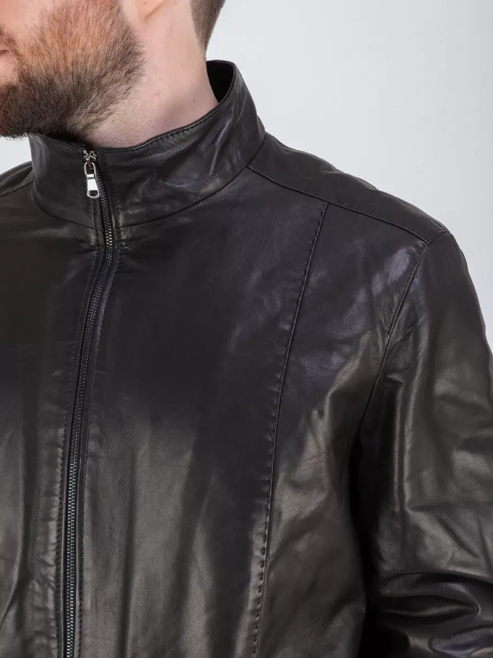 Куртка кожаная демисезонная Турция