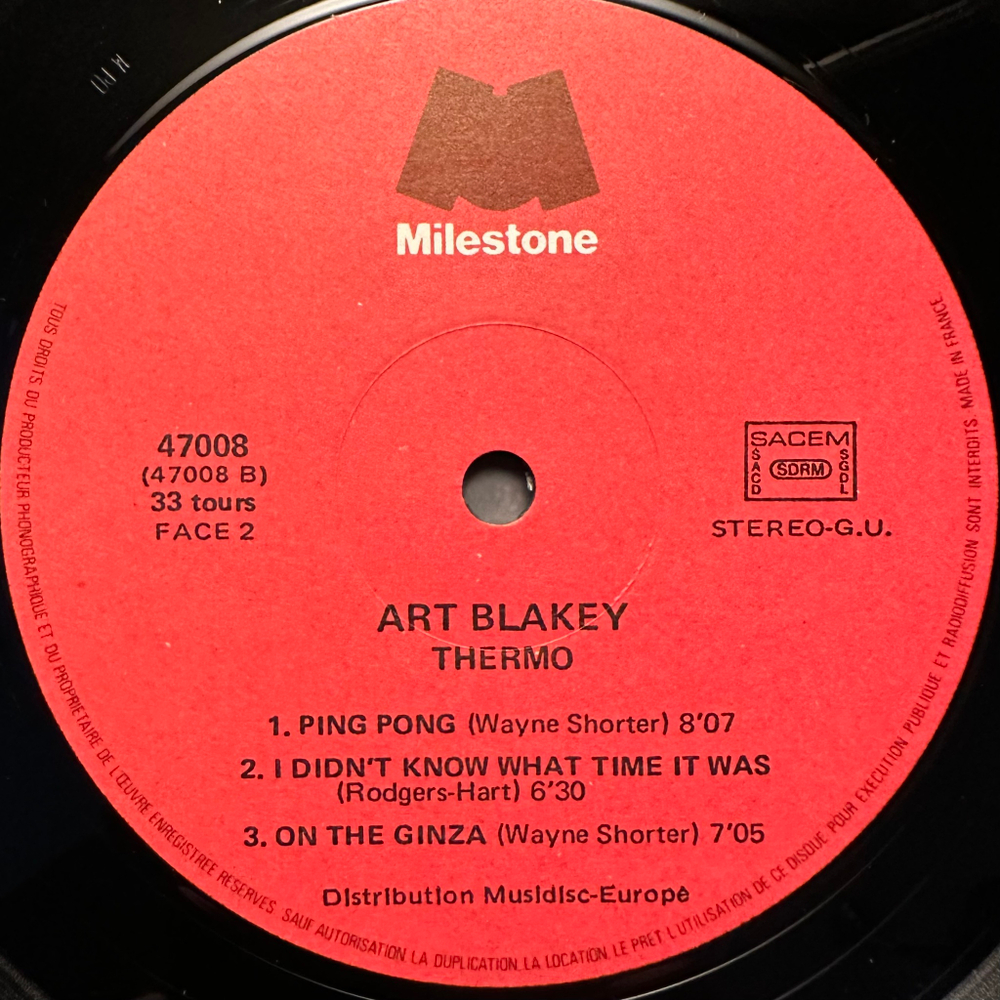 Art Blakey- Thermo 2LP (Франция 1973г.)