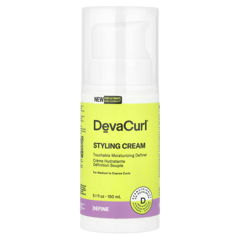 DevaCurl, Крем для укладки, увлажняющий крем для прикосновения, 150 мл (5,1 жидк. унц.)