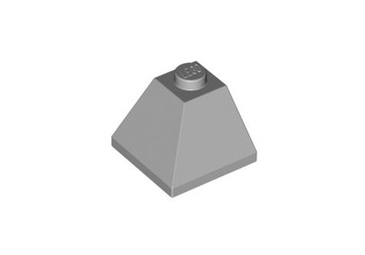 Lego 50шт Наклон 45° 2x2 двояковыпуклый угол (светло-серый) 3045 / 4216250