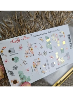 Набор слайдеры 2шт Lucky Rose. Foil 091, 092