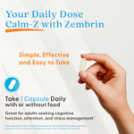Doctor's Best, Calm-Z с зембрином, 25 мг, 60 растительных капсул