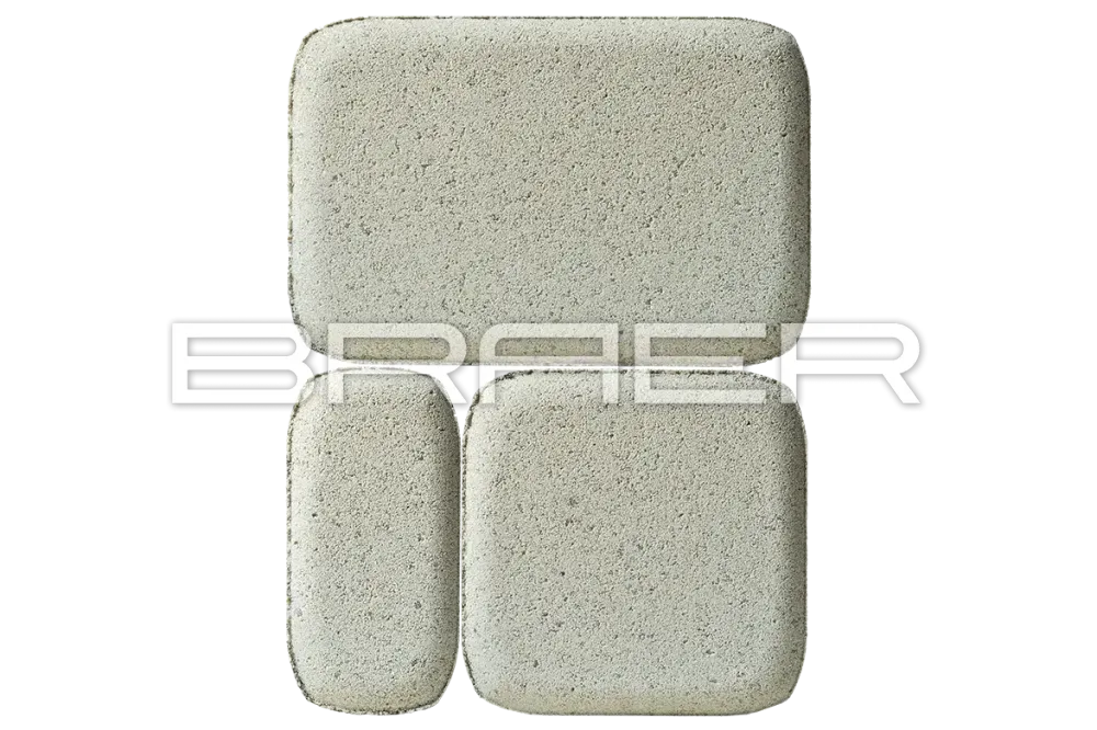 Тротуарная плитка Braer Классико, Белый, 60 мм