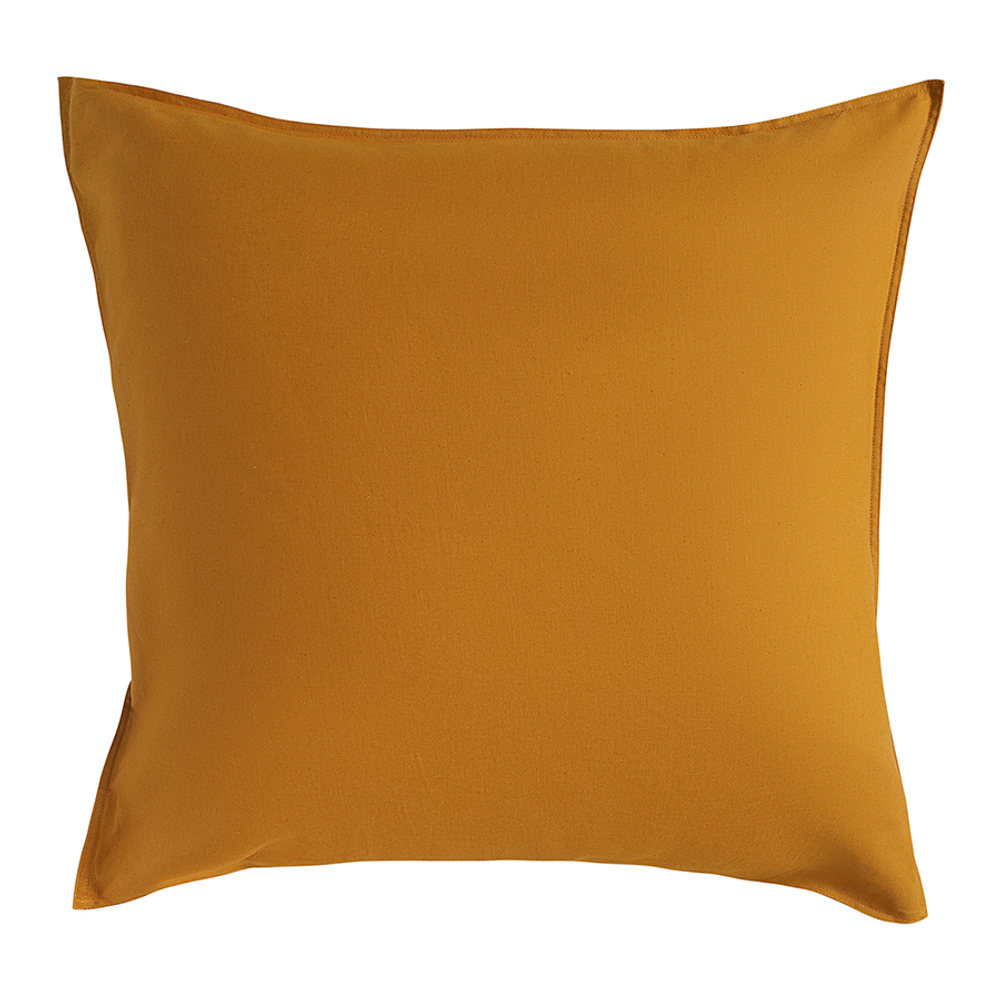 Набор наволочек изо льна и хлопка цвета карри из коллекции essential, 70х70 см