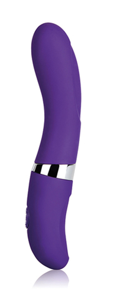 Фиолетовый силиконовый вибромассажёр Daphne - 12,7 см. (Цвет: фиолетовый)