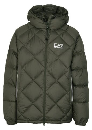 Мужская теннисная куртка EA7 Man Woven Down - beetle