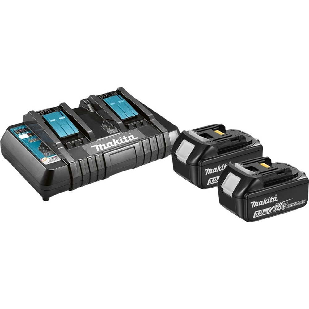 Аккумуляторная батарея 18V 2шт 5Ah + з/у два поста Makita 191L75-3