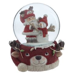 GAEM Фигурка декоративная "Дед Мороз" в стекл шаре, D 6.5 см, L7 W6,5 H8,5 см, 2в.
