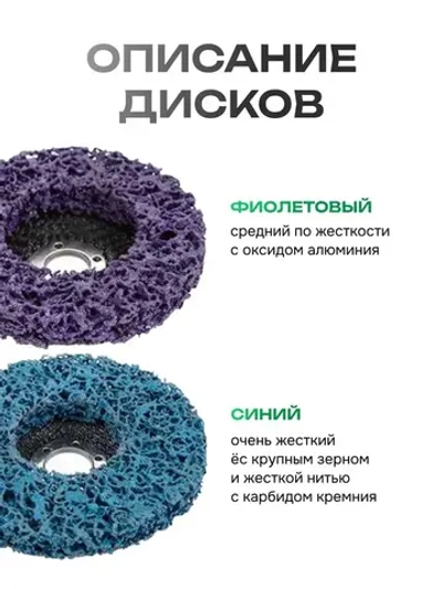 Набор коралловых дисков, шлифовальных кругов по металлу 5шт.