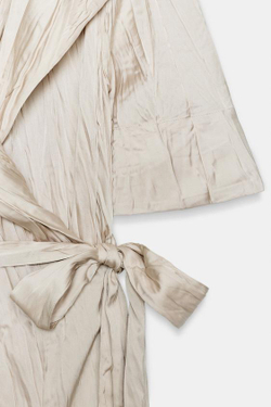 ZARA ПЛАТЬЕ ПЛИССИРОВАННОЕ С ПОЯСОМ — ZW COLLECTION, КАВА